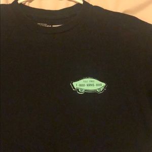 Vans Long sleeve t-shirt black with baby blue